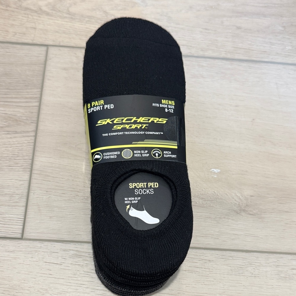 Skechers Sport Men's Athletic Black Socks